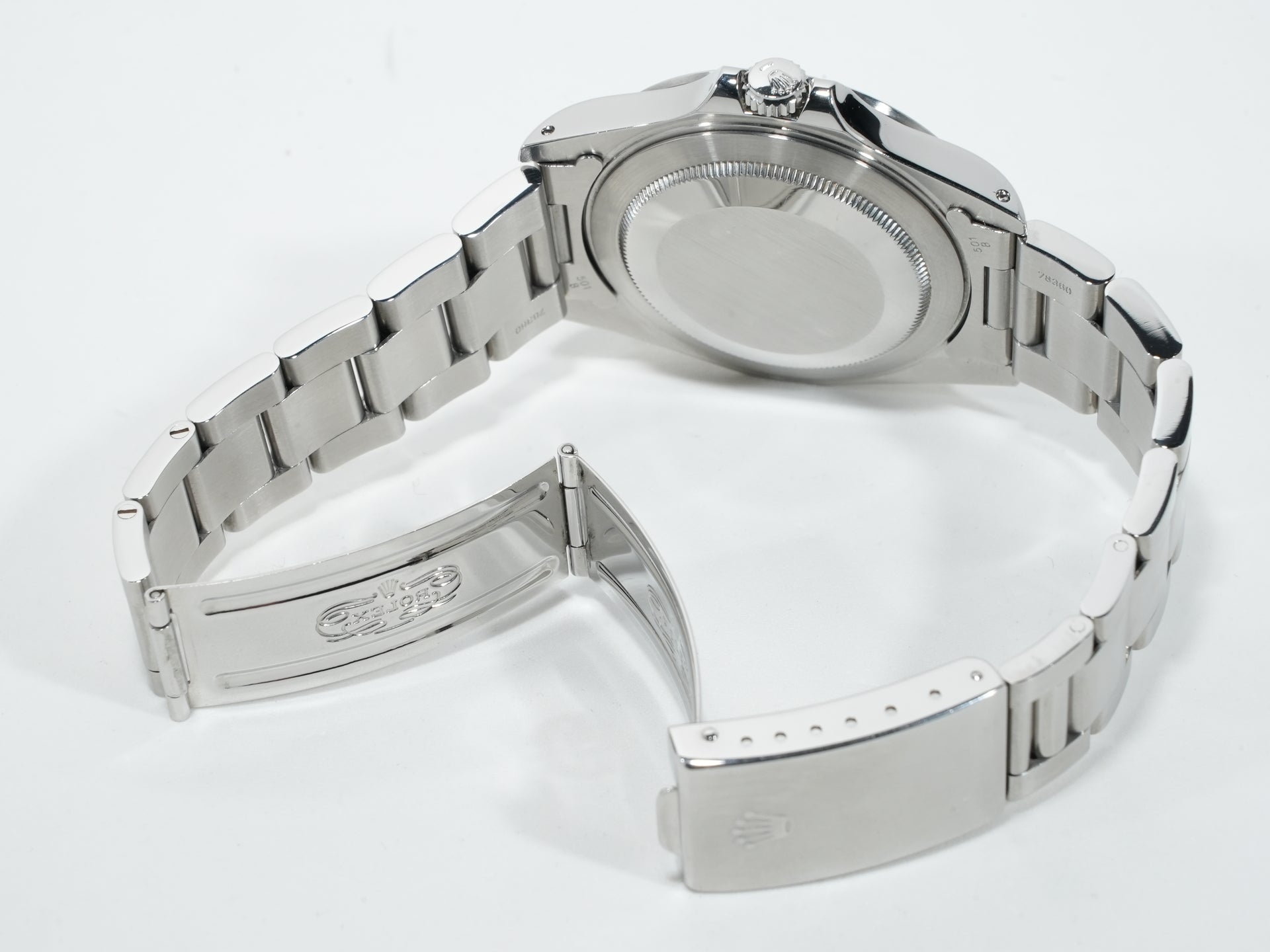 ロレックス エクスプローラーII Ref.16570 ステンレススチール ホワイト文字盤 オイスターブレスレット 中古 4of8nd6j