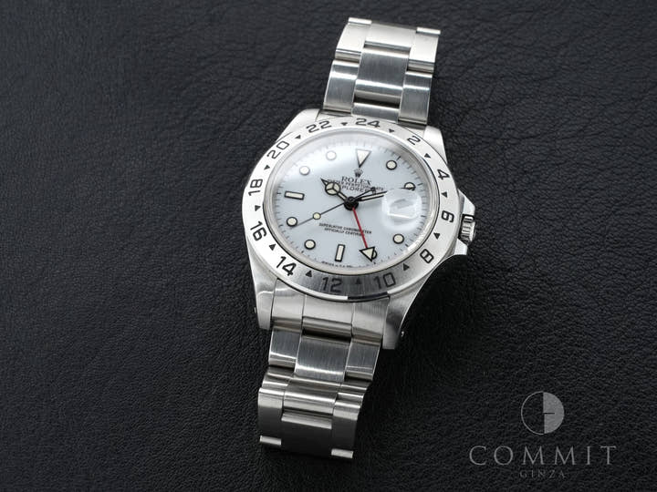 ロレックス エクスプローラーII Ref.16570 ステンレススチール ホワイト文字盤 オイスターブレスレット 中古 4of8nd6j