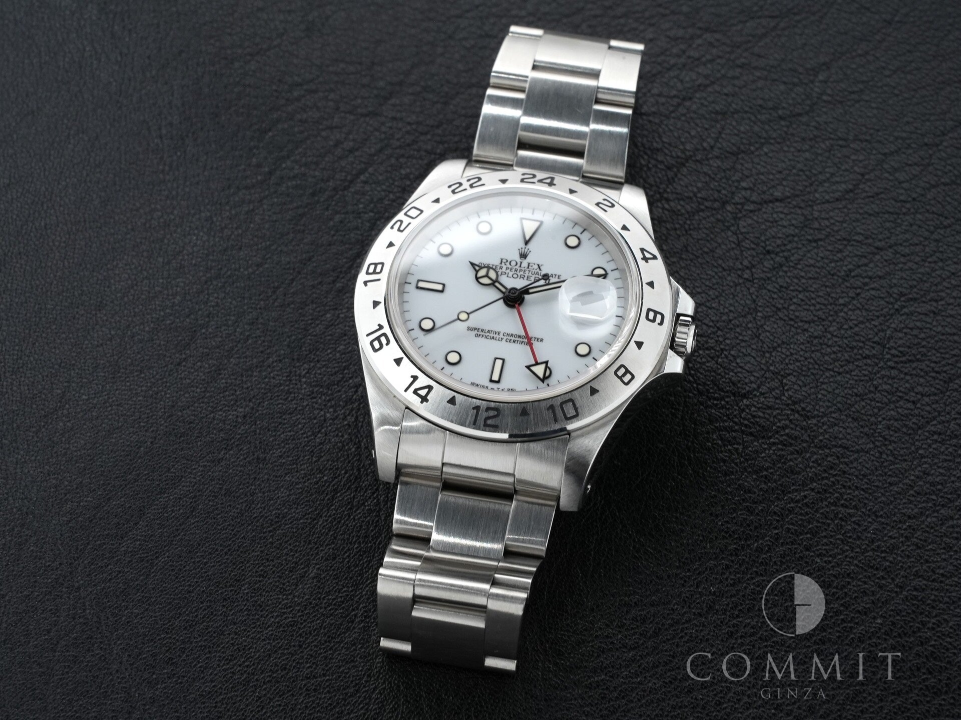 ロレックス エクスプローラーII Ref.16570 ステンレススチール ホワイト文字盤 オイスターブレスレット 中古 4of8nd6j