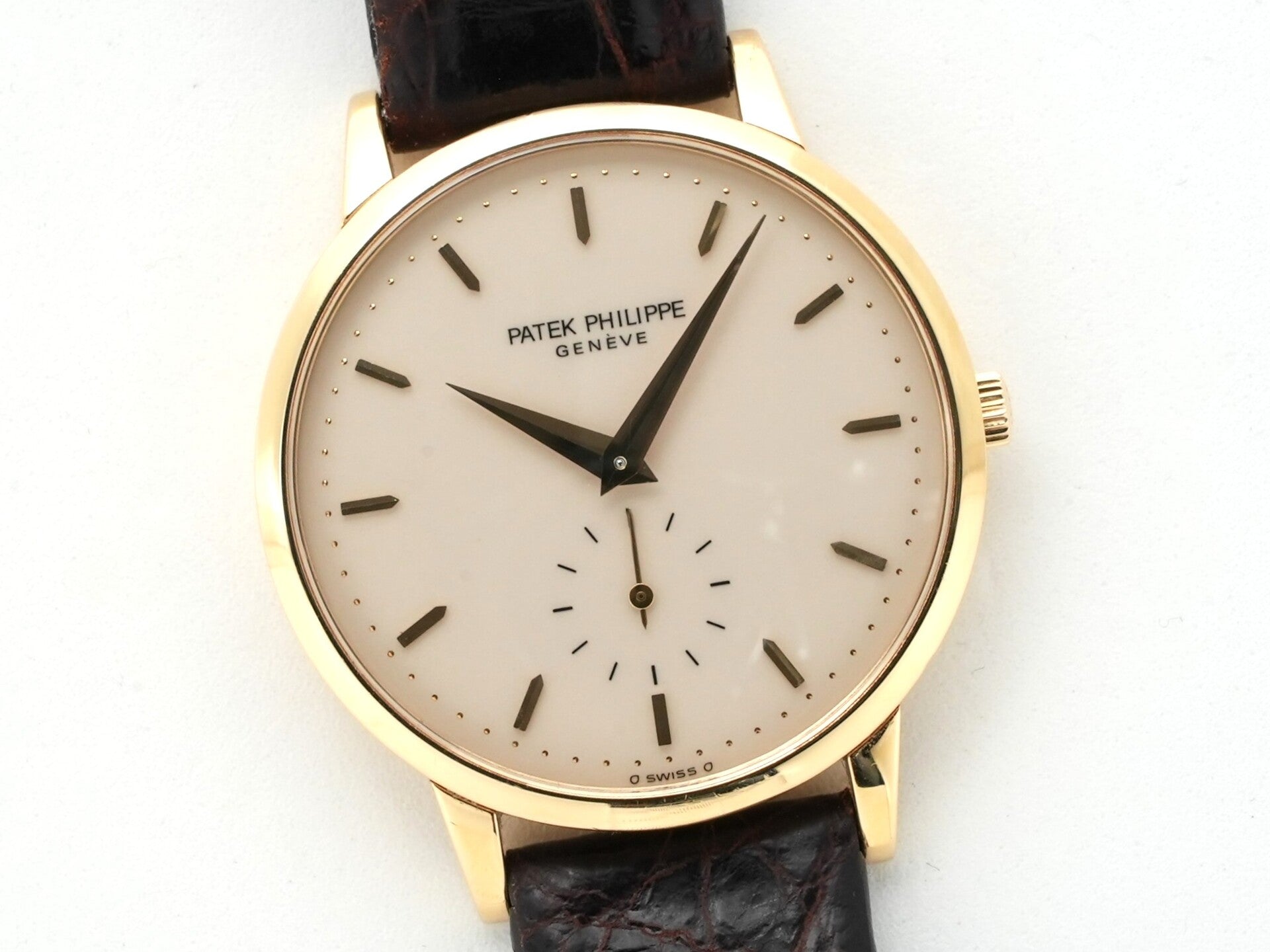 Patek Philippe Calatrava Ref. 3893J Yellow Gold Ivory Dial Pre-owned t2zhepax