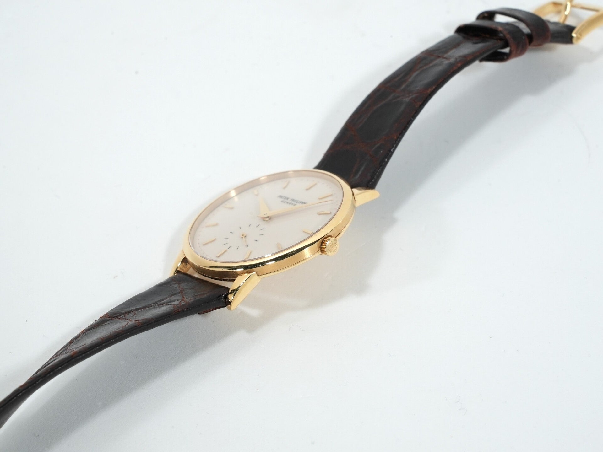 Patek Philippe Calatrava Ref. 3893J Yellow Gold Ivory Dial Pre-owned t2zhepax