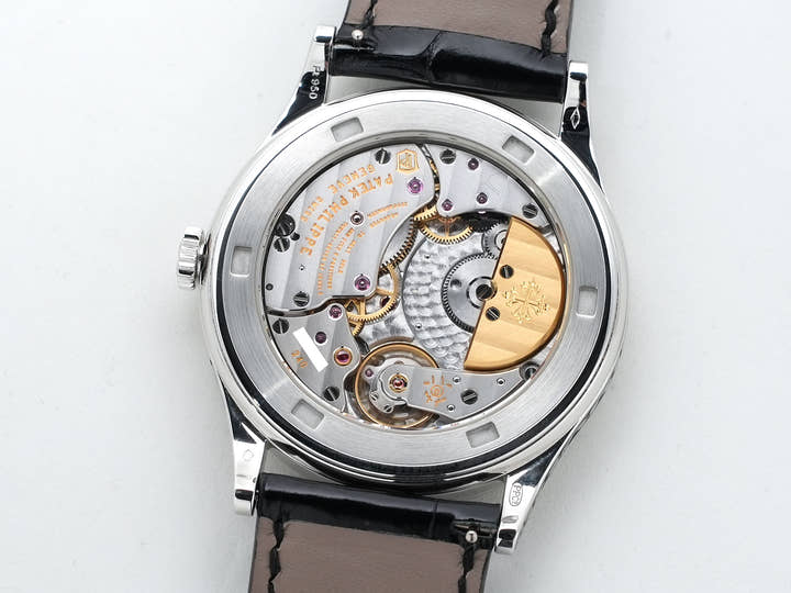 パテックフィリップ カラトラバ Ref.5088P-001 プラチナ 手彫金を施した黒七宝文字盤 美中古 q7ye4ob7