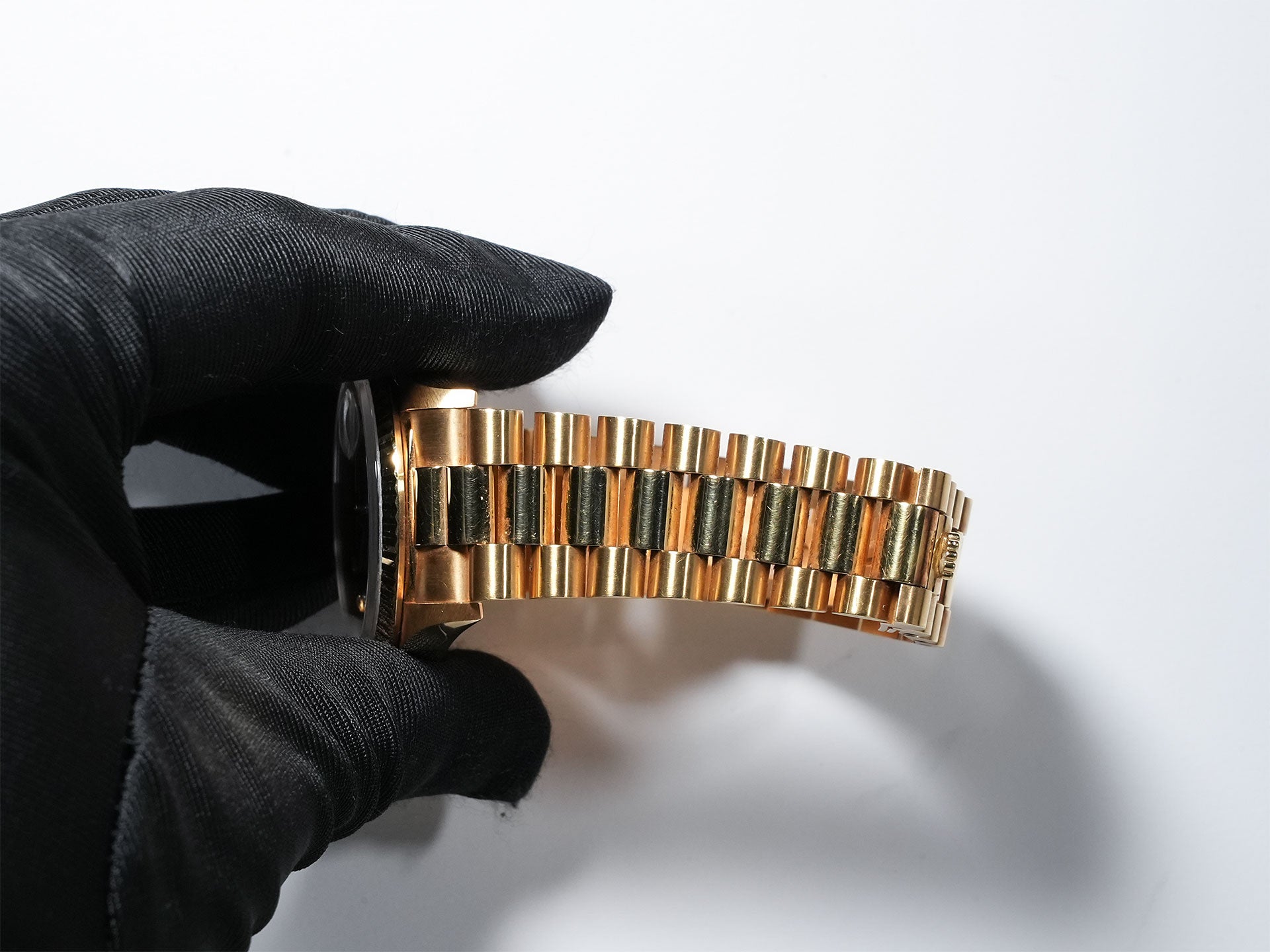 ロレックス デイデイト36 Ref.18238 イエローゴールド ブラウングラデーション×10Pダイヤ文字盤 中古 6b7hn3a4