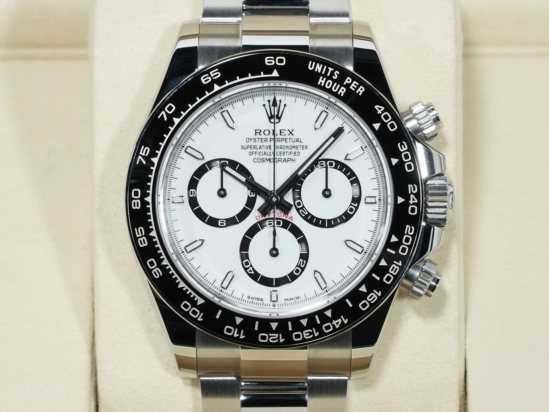 ロレックス デイトナ Ref.126500LN ステンレススチール ホワイト文字盤 未使用 7n6yz328