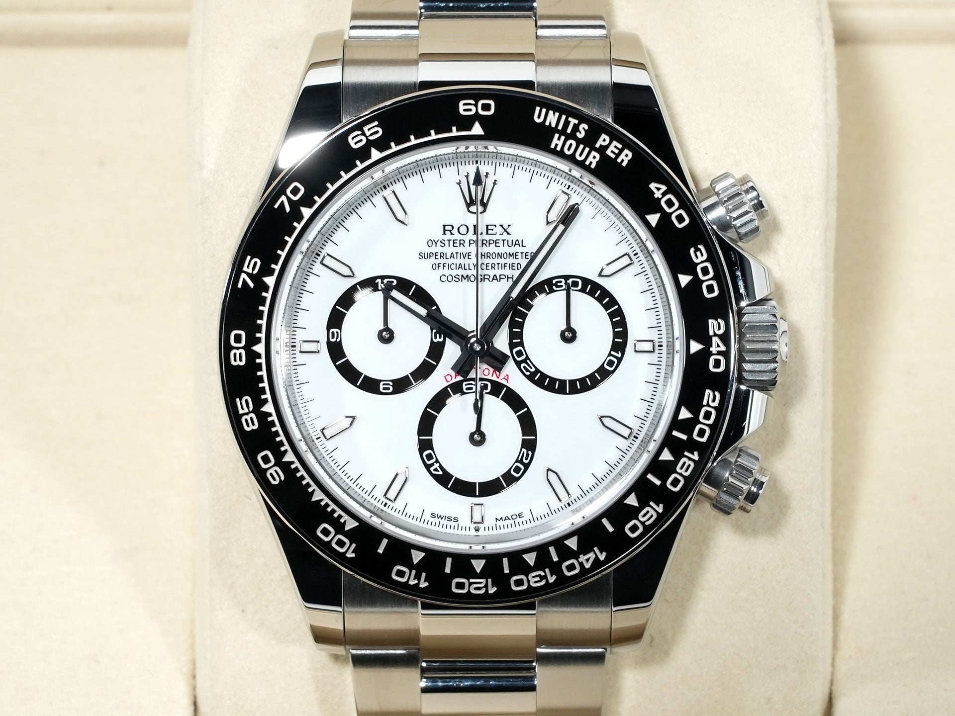 ロレックス デイトナ Ref.126500LN ステンレススチール ホワイト文字盤 美中古 2mjmaz2w