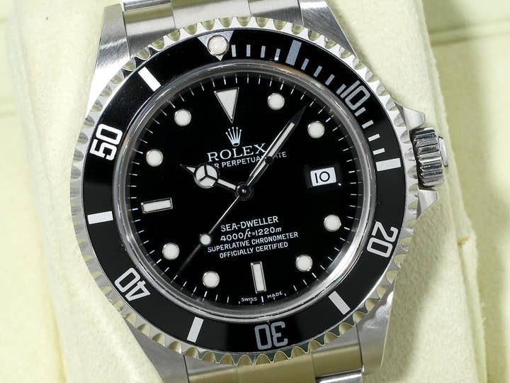 Pre-owned Rolex Sea-Dweller Ref. 16600 Stainless Steel Black Dial jp4r66pz