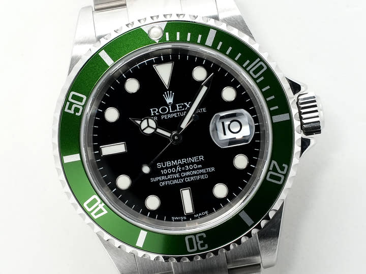 Rolex Submariner Date Ref. 16610LV Stainless Steel Black Dial Excellent Condition wja4b3mc