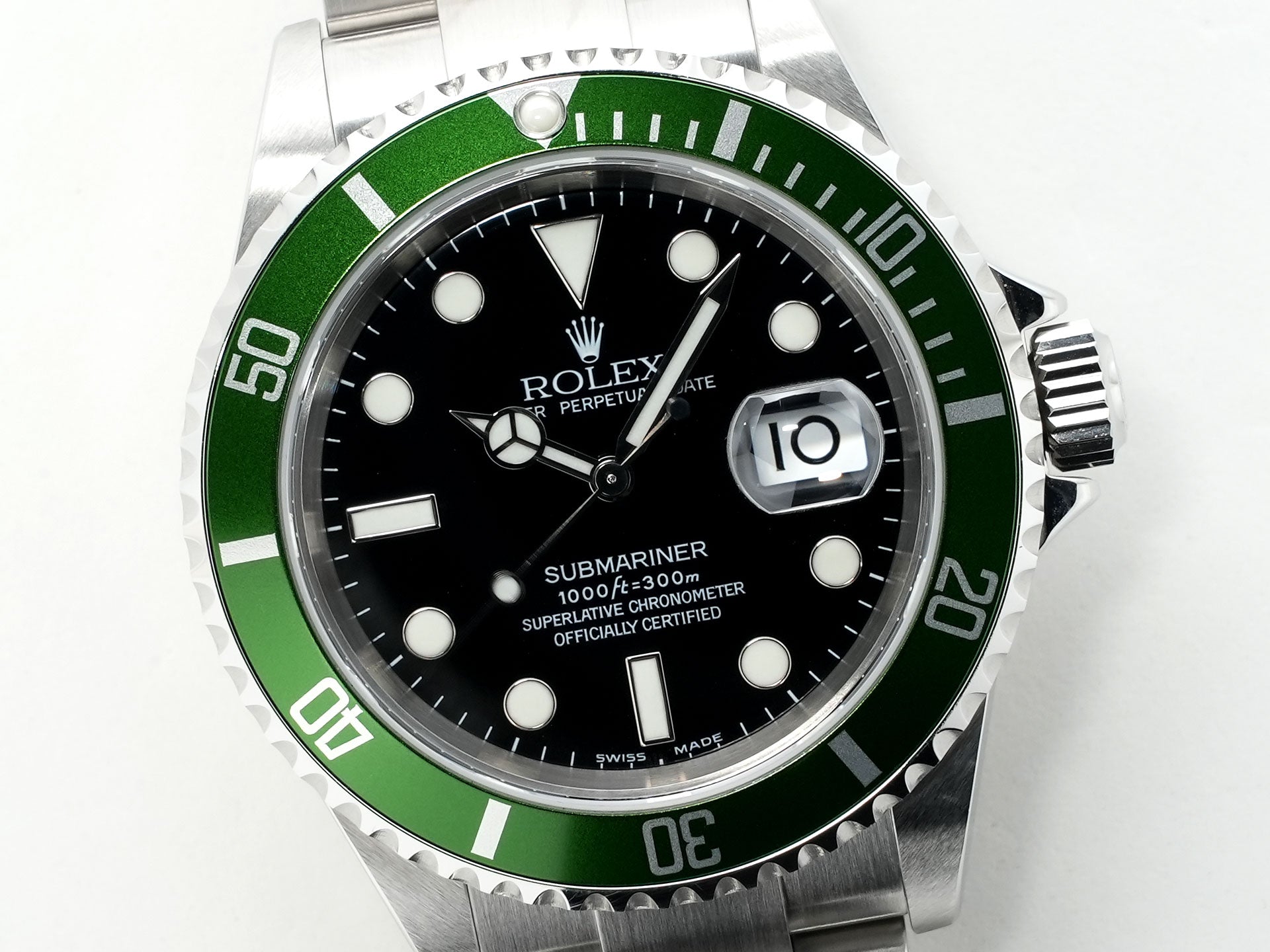 Rolex Submariner Date Ref. 16610LV Stainless Steel Black Dial Excellent Condition wja4b3mc