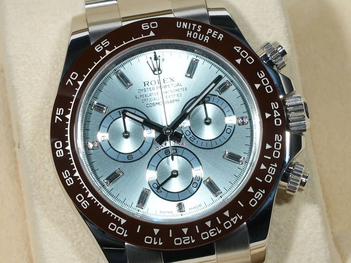 Rolex Daytona Ref. 116506A Platinum Ice Blue Dial Excellent Condition unrxbh3o