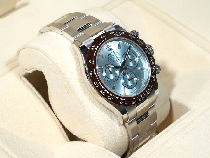 Rolex Daytona Ref. 116506A Platinum Ice Blue Dial Excellent Condition unrxbh3o