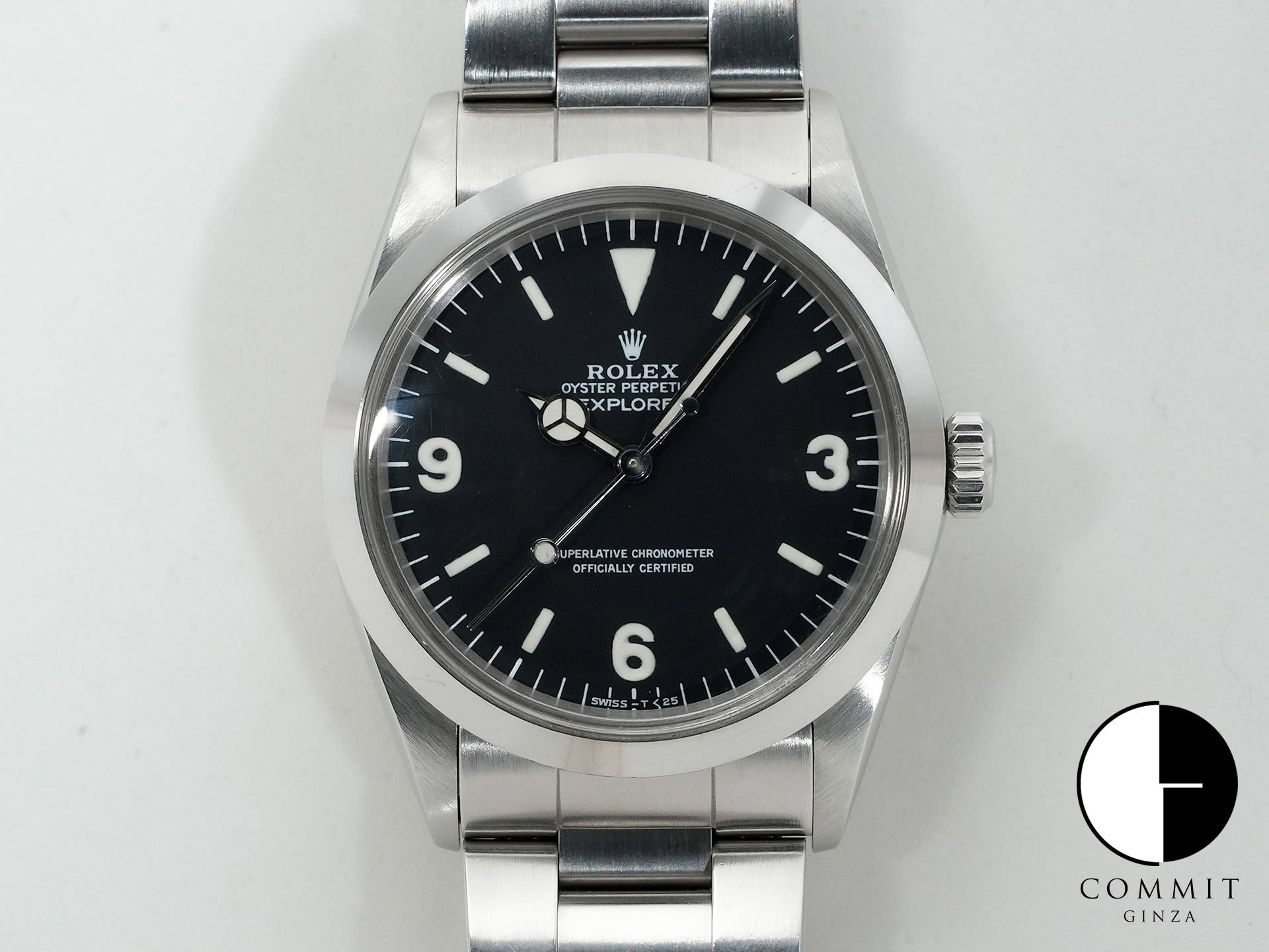 Pre-owned Rolex Explorer I Ref. 1016 Stainless Steel Black Dial 9n992cqi