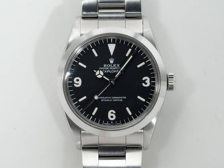 Pre-owned Rolex Explorer I Ref. 1016 Stainless Steel Black Dial 9n992cqi