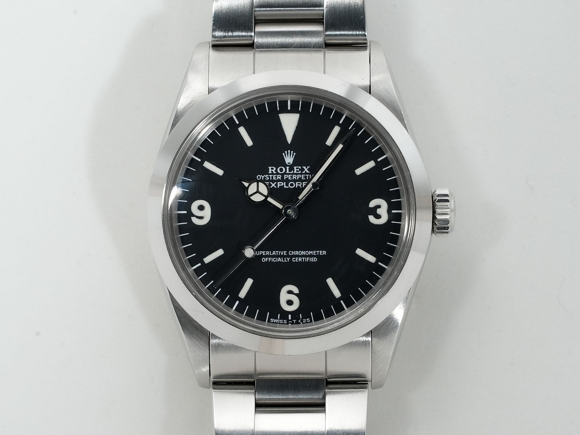 Pre-owned Rolex Explorer I Ref. 1016 Stainless Steel Black Dial 9n992cqi