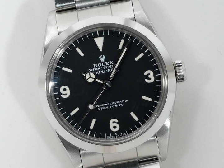 Pre-owned Rolex Explorer I Ref. 1016 Stainless Steel Black Dial 9n992cqi