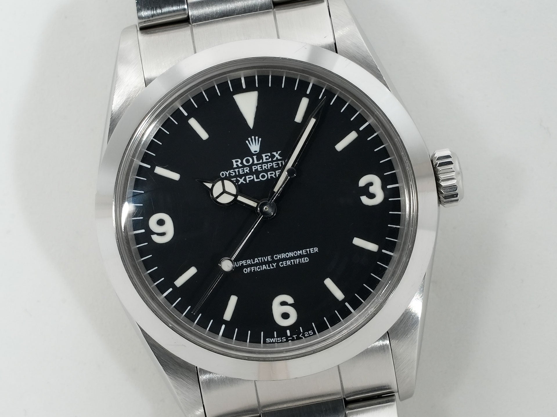 Pre-owned Rolex Explorer I Ref. 1016 Stainless Steel Black Dial 9n992cqi