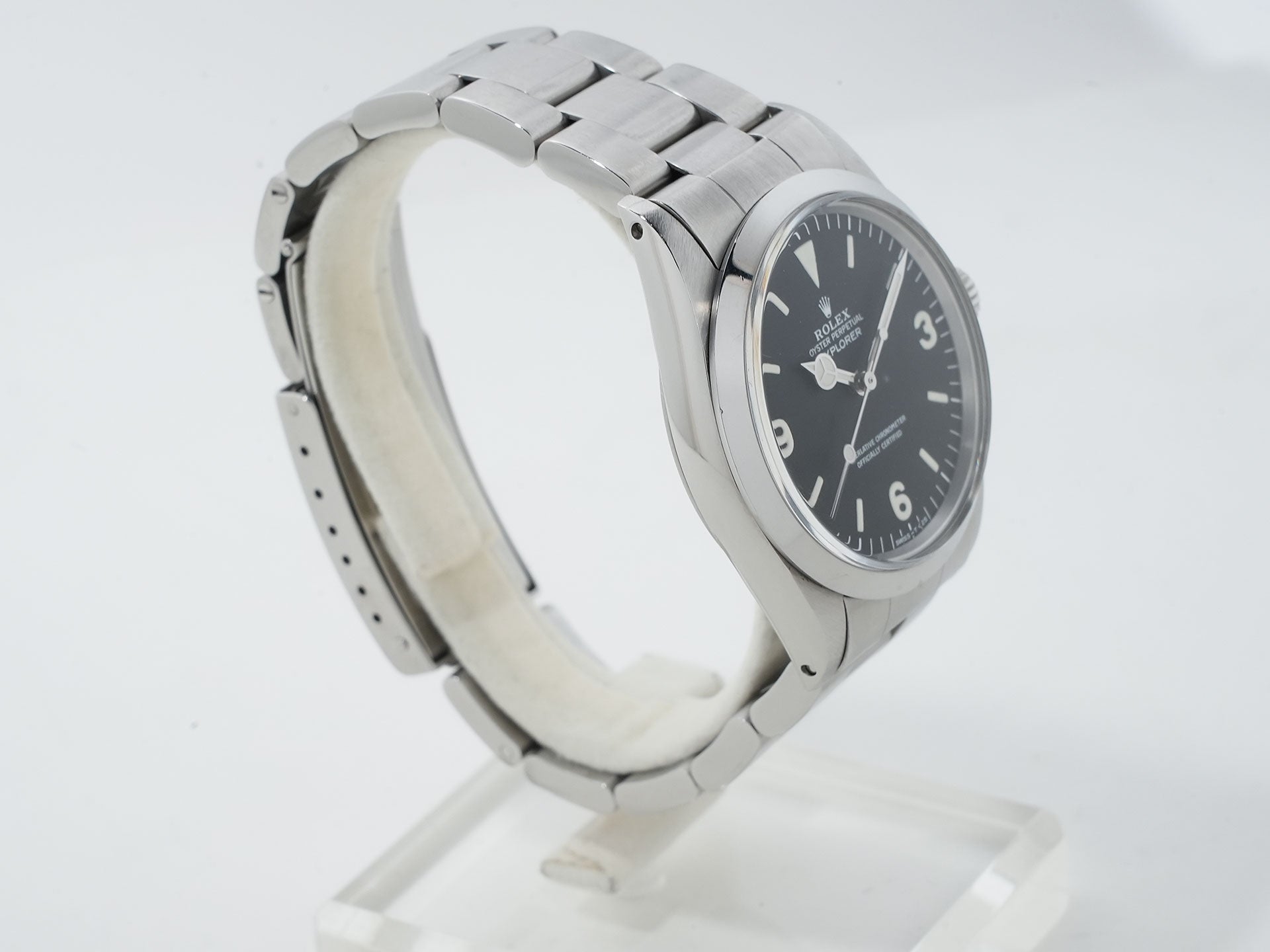 Pre-owned Rolex Explorer I Ref. 1016 Stainless Steel Black Dial 9n992cqi