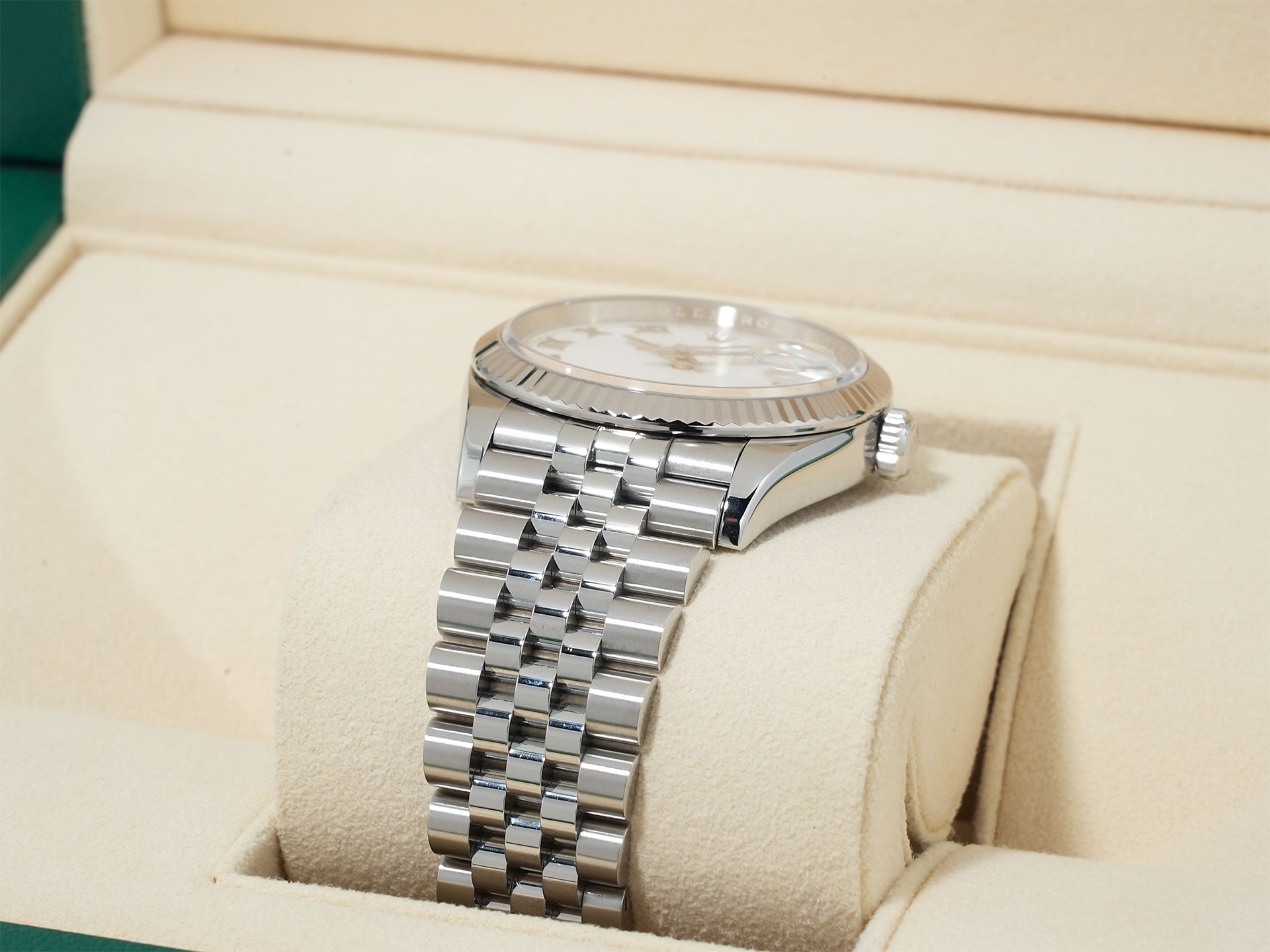 Rolex Datejust 36 Ref. 126234 Stainless Steel/White Gold White Roman Dial Jubilee Bracelet Excellent Condition 58nxoiqc