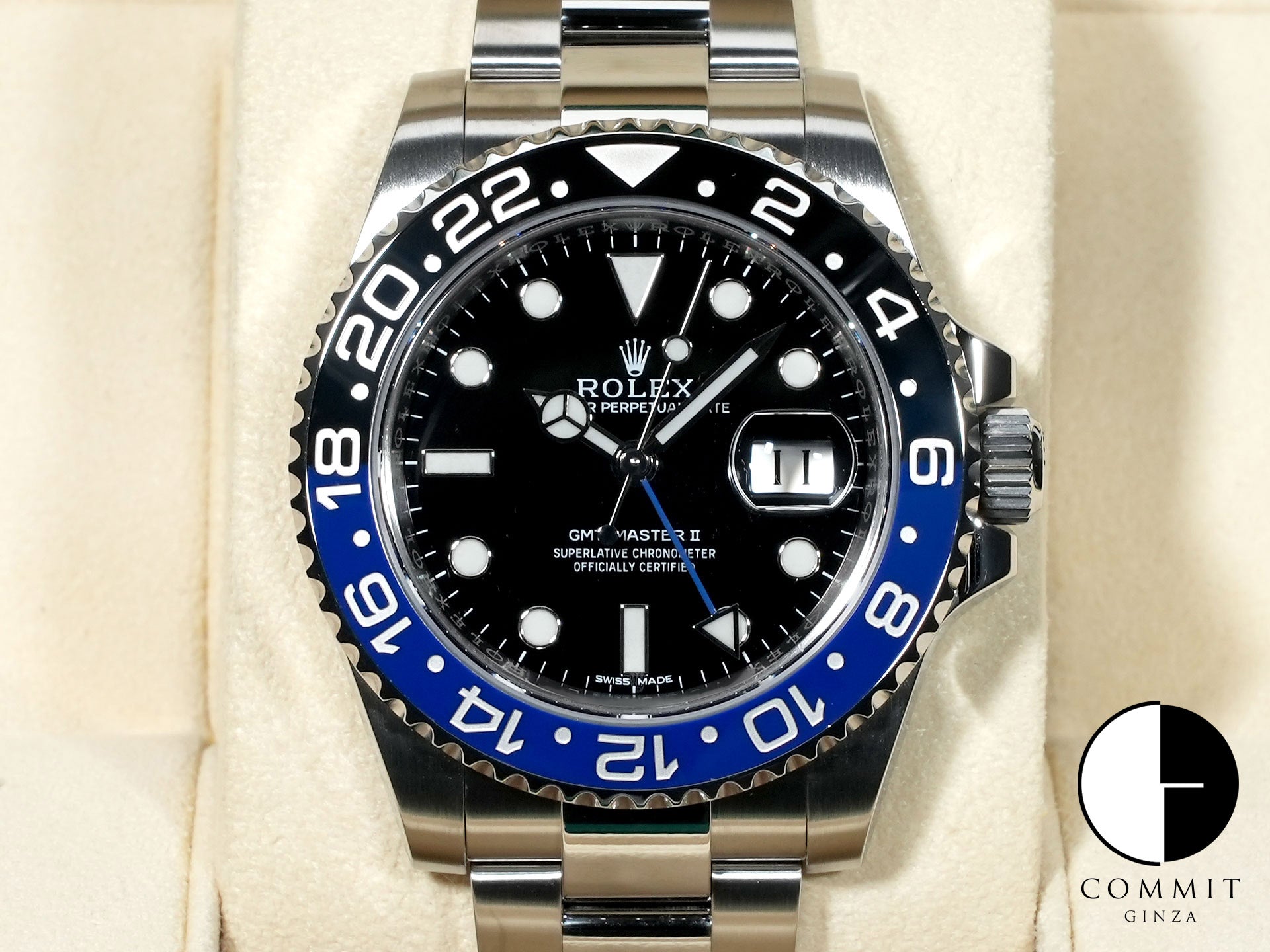 ロレックス GMTマスターII Ref.116710BLNR ステンレススチール ブラック文字盤 オイスターブレスレット 美品 owocoe85