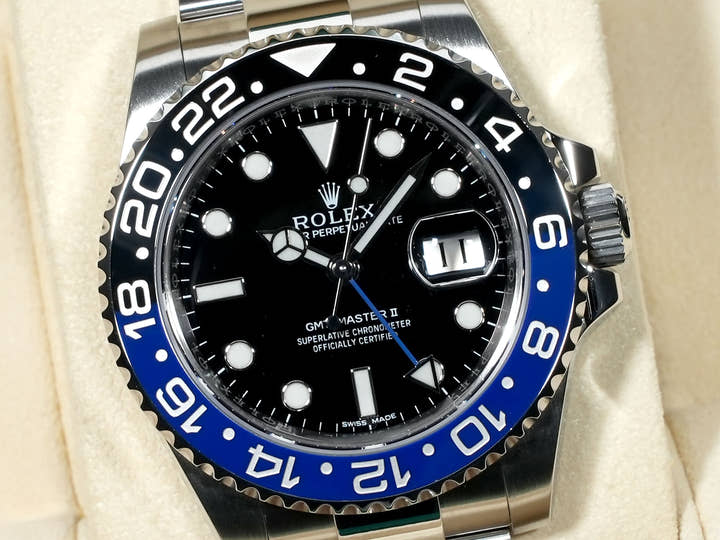Rolex GMT-Master II Ref. 116710BLNR Stainless Steel Black Dial Oyster Bracelet Excellent Condition owocoe85