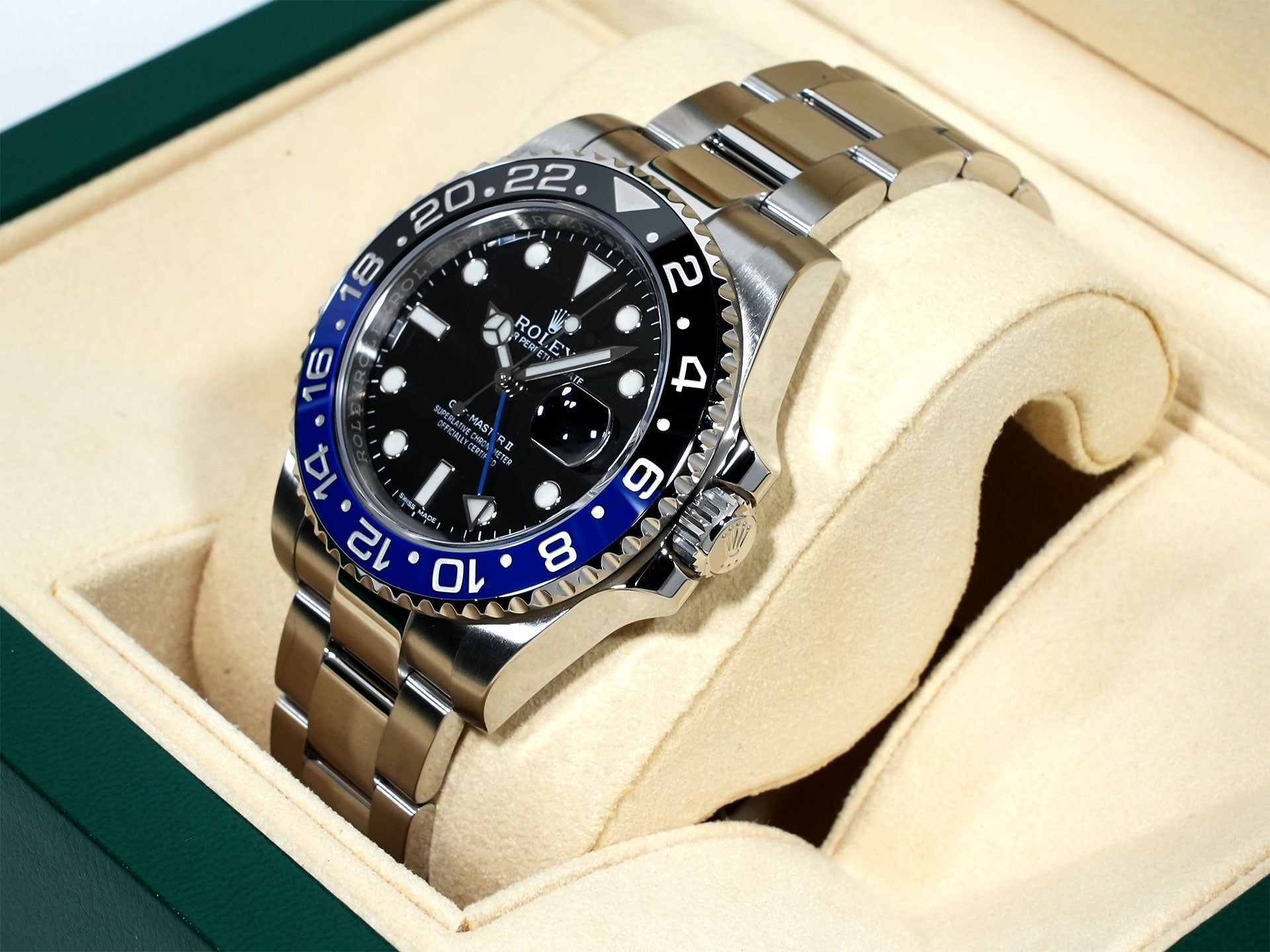 Rolex GMT-Master II Ref. 116710BLNR Stainless Steel Black Dial Oyster Bracelet Excellent Condition owocoe85