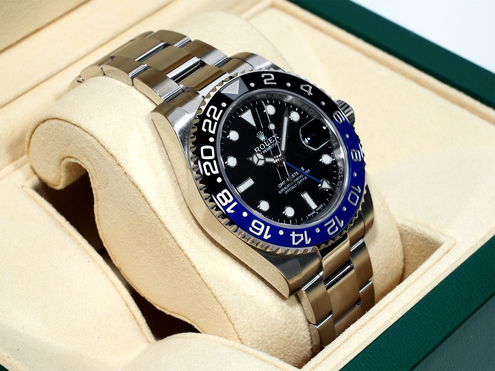 Rolex GMT-Master II Ref. 116710BLNR Stainless Steel Black Dial Oyster Bracelet Excellent Condition owocoe85