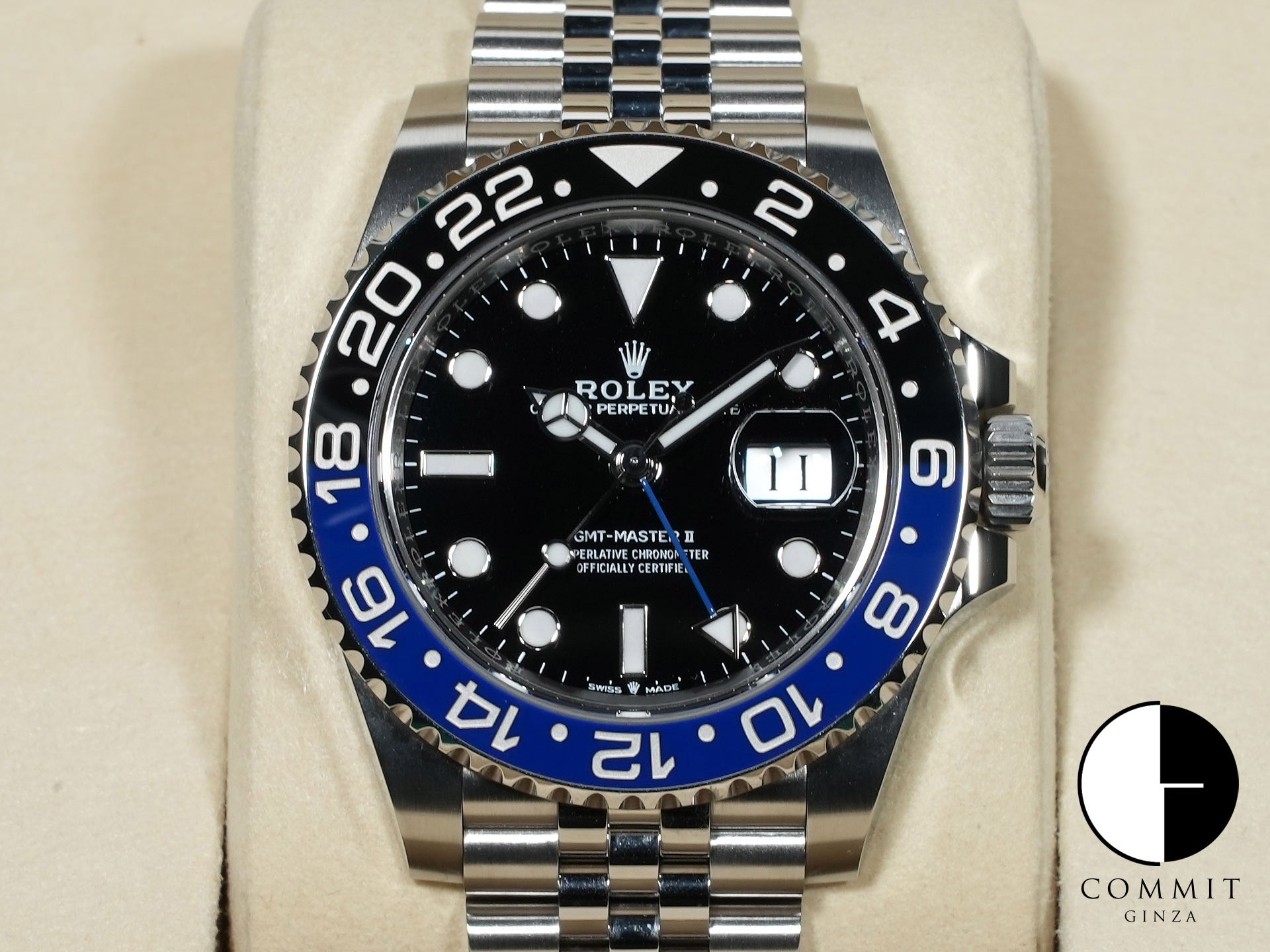 ロレックス GMTマスターII Ref.126710BLNR ステンレススチール ブラック文字盤 ジュビリーブレスレット 中古 k9949c7t