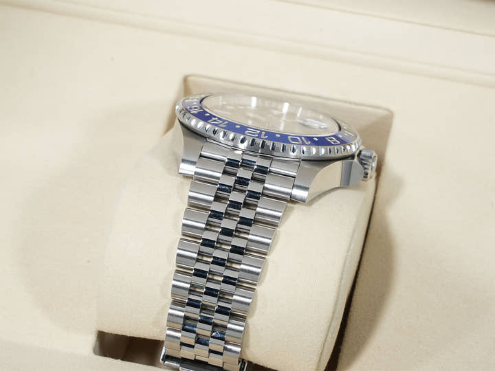 Pre-owned Rolex GMT-Master II Ref. 126710BLNR Stainless Steel Black Dial Jubilee Bracelet k9949c7t