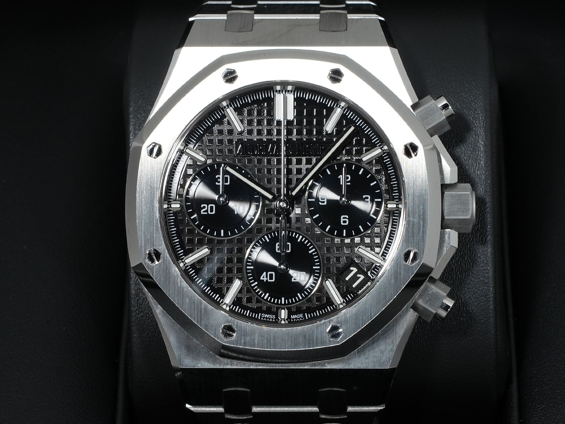 オーデマピゲ ロイヤルオーク クロノグラフ 50周年記念 Ref.26240ST.OO.1320ST.02 ステンレススチール ブラック文字盤 中古 2ckpf4s9