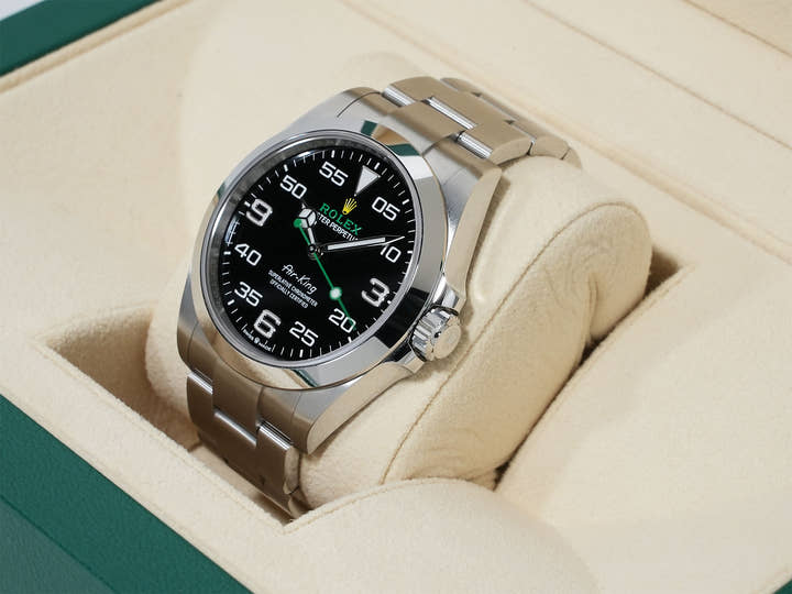 ロレックス エアキング Ref.126900 ステンレススチール ブラック文字盤 オイスターブレスレット 美中古 h5uwwxqc