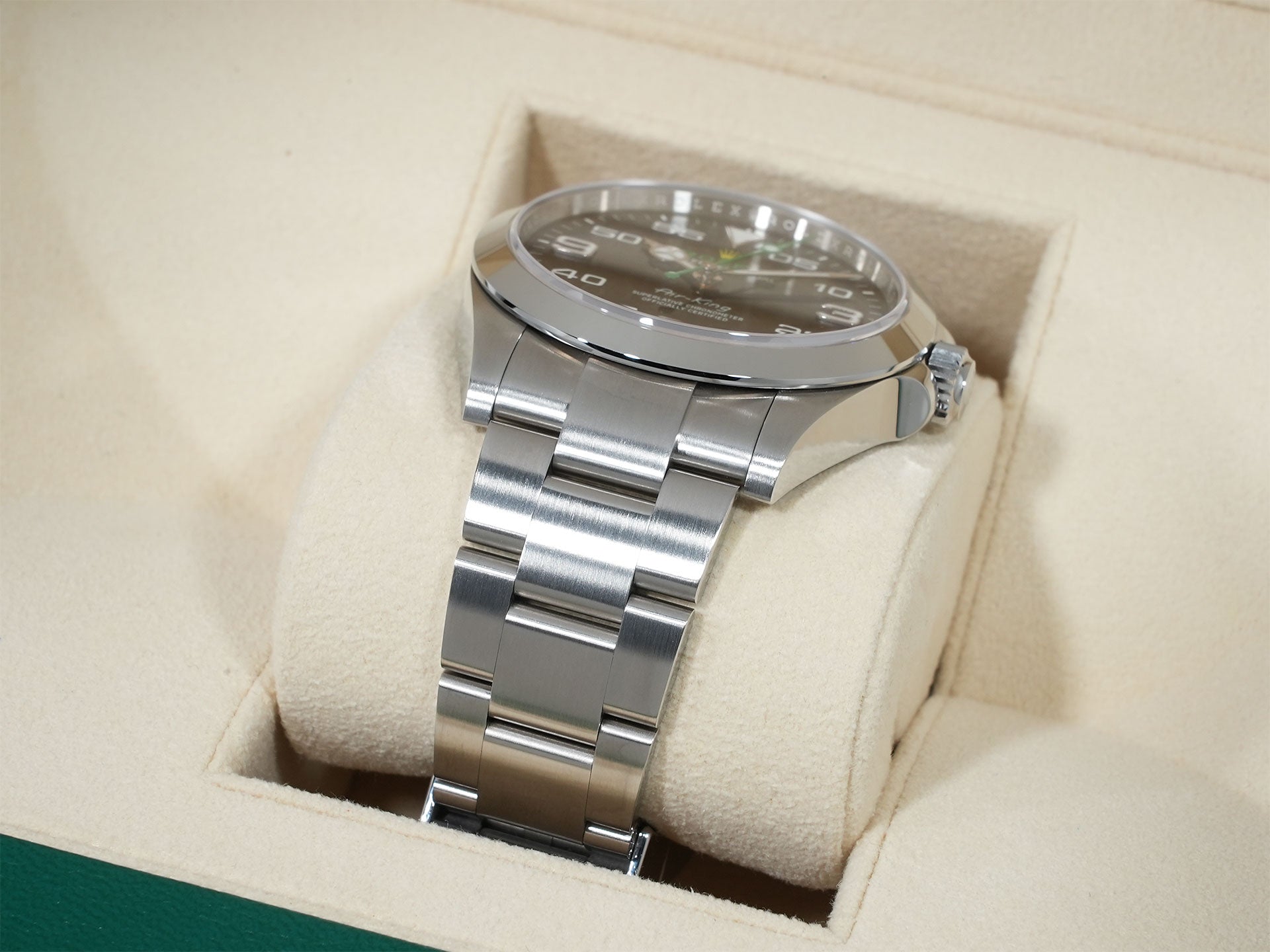 ロレックス エアキング Ref.126900 ステンレススチール ブラック文字盤 オイスターブレスレット 美中古 h5uwwxqc