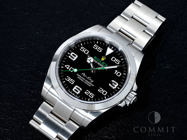 ロレックス エアキング Ref.126900 ステンレススチール ブラック文字盤 オイスターブレスレット 美中古 h5uwwxqc