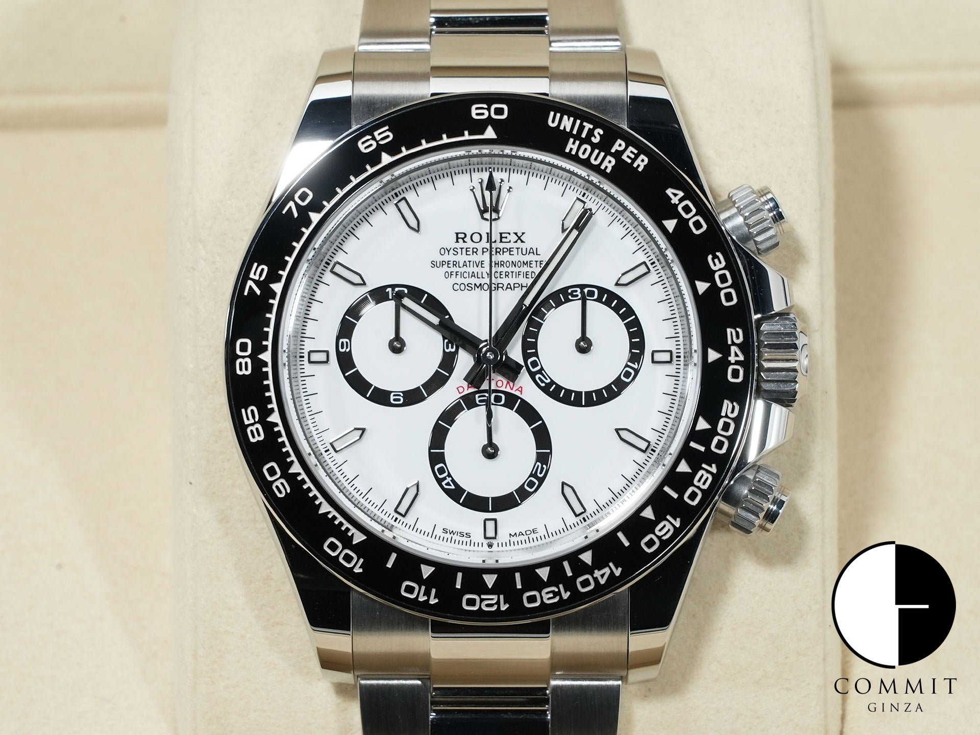 ロレックス デイトナ Ref.126500LN ステンレススチール ホワイト文字盤 未使用 wztc5hqo