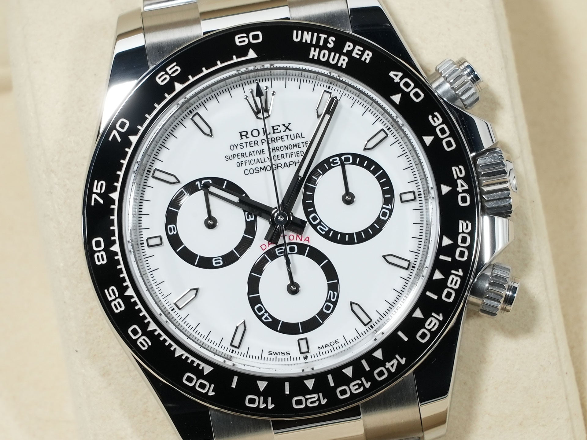 ロレックス デイトナ Ref.126500LN ステンレススチール ホワイト文字盤 未使用 wztc5hqo