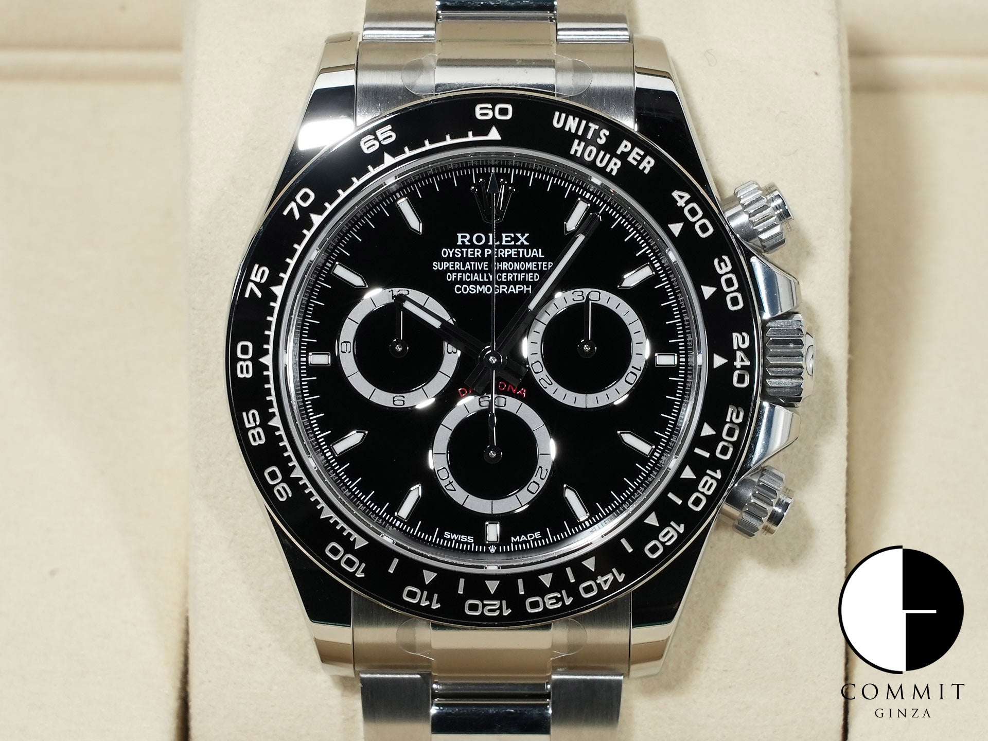 ロレックス デイトナ Ref.126500LN ステンレススチール ブラック文字盤 未使用 whf88bcg