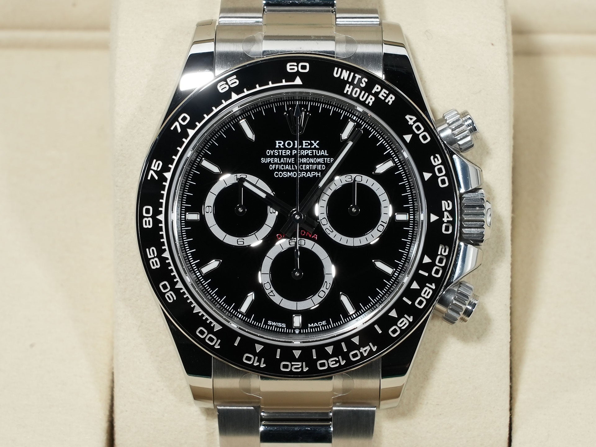 ロレックス デイトナ Ref.126500LN ステンレススチール ブラック文字盤 未使用 whf88bcg