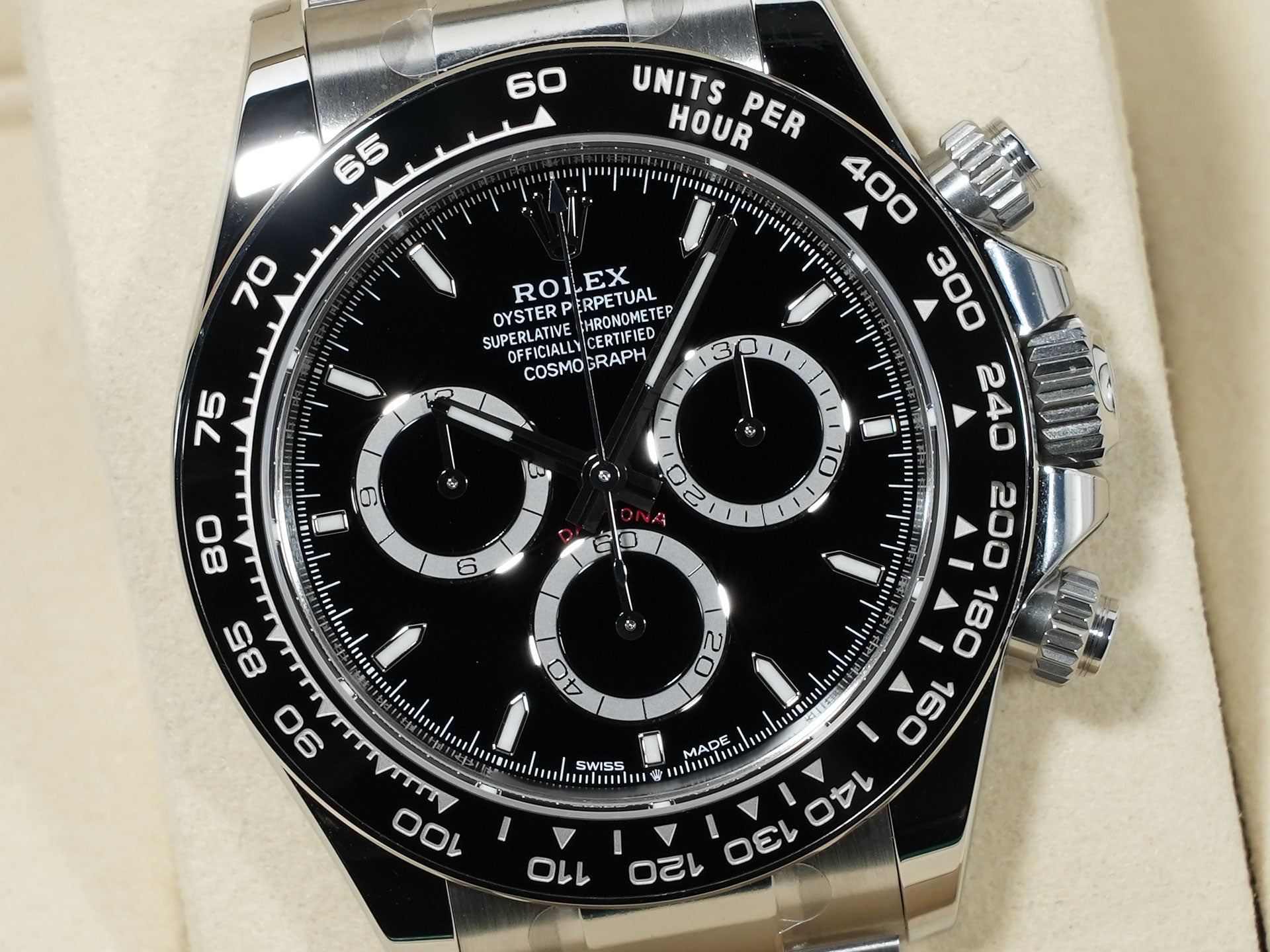 ロレックス デイトナ Ref.126500LN ステンレススチール ブラック文字盤 未使用 whf88bcg