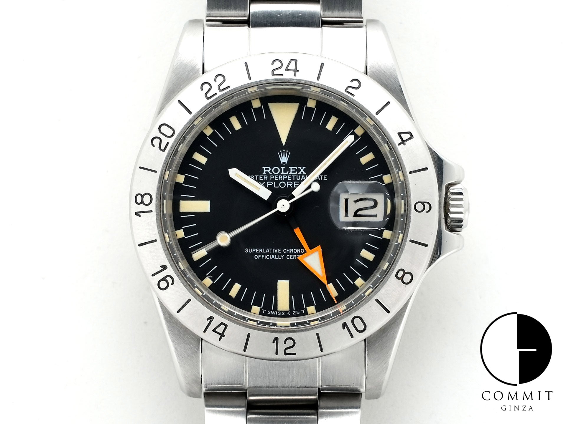 Pre-owned Rolex Explorer II Ref. 1655 Stainless Steel Black Dial Oyster Bracelet 7w3p4hun