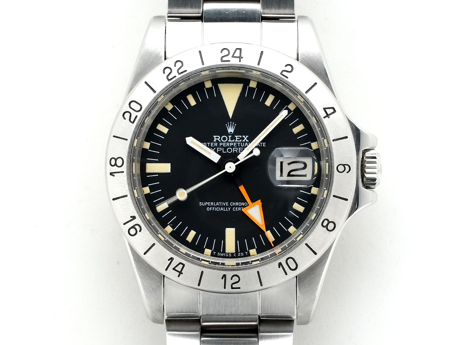 Pre-owned Rolex Explorer II Ref. 1655 Stainless Steel Black Dial Oyster Bracelet 7w3p4hun