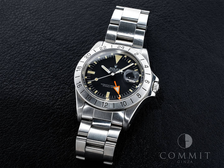 ロレックス エクスプローラーII Ref.1655 ステンレススチール ブラック文字盤 オイスターブレスレット 中古 7w3p4hun