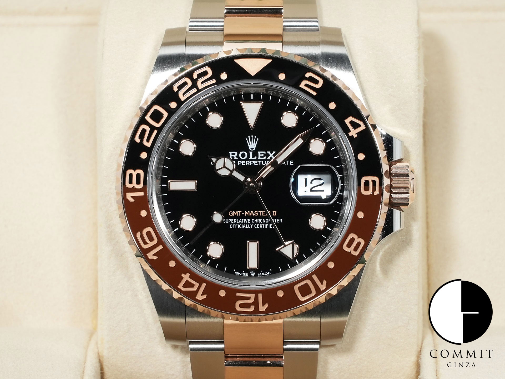ロレックス GMTマスターII Ref.126711CHNR ステンレススチール/エバーローズゴールド ブラック文字盤 オイスターブレスレット 中古 j7knsvdx