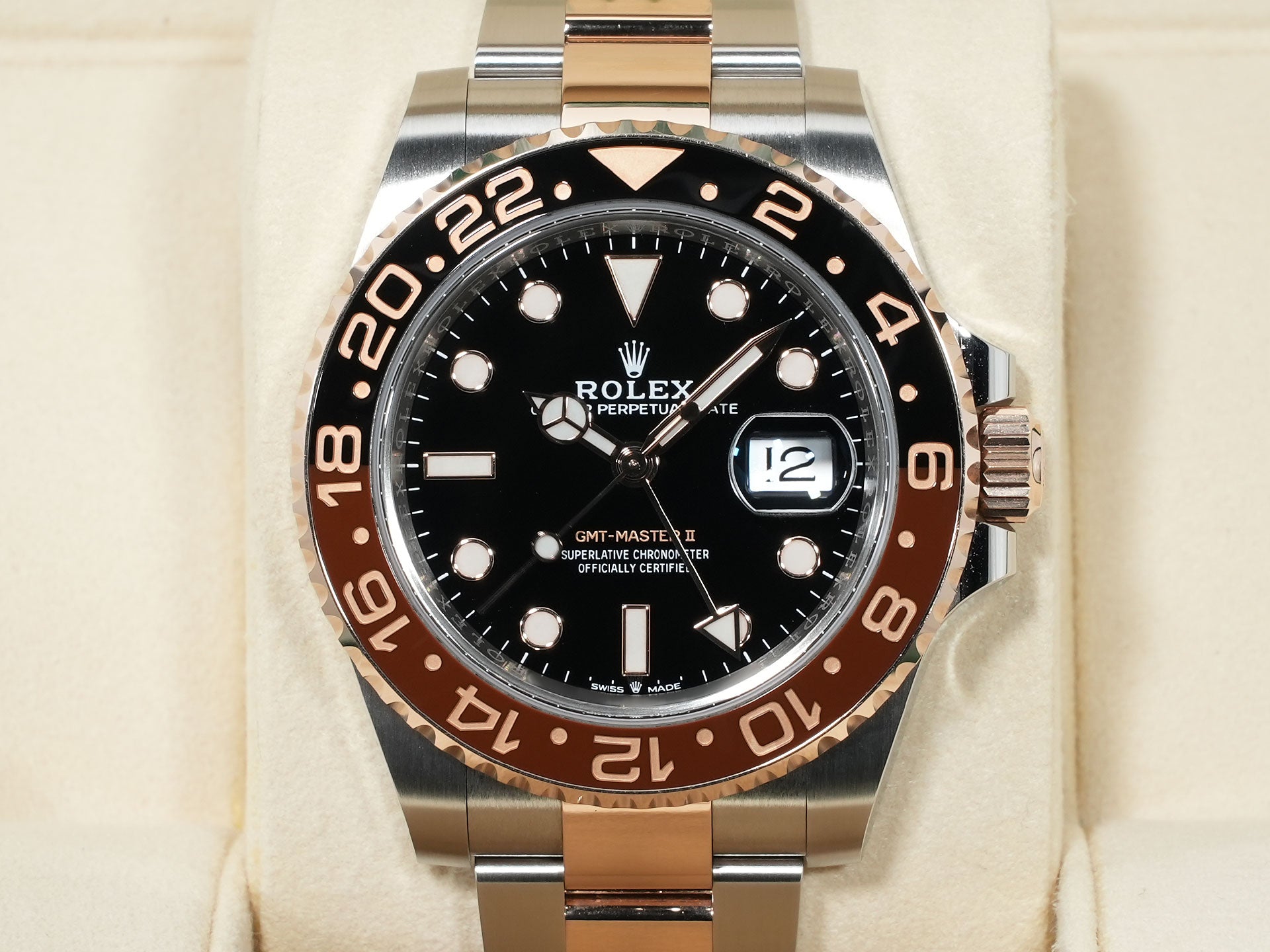 ロレックス GMTマスターII Ref.126711CHNR ステンレススチール/エバーローズゴールド ブラック文字盤 オイスターブレスレット 中古 j7knsvdx