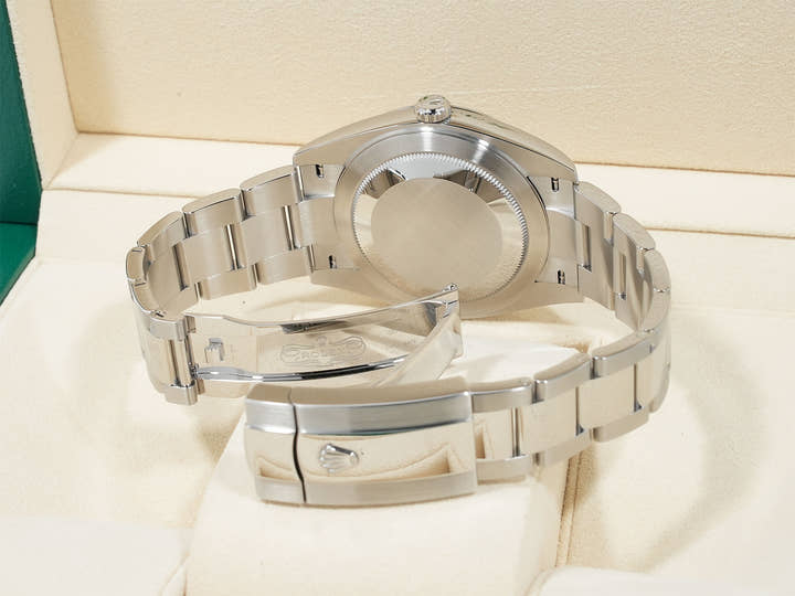 ロレックス デイトジャスト41 Ref.126300 ステンレススチール ミントグリーン文字盤 オイスターブレスレット 美品 poifsjo9