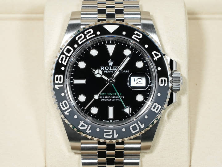 ロレックス GMTマスターII Ref.126710GRNR ステンレススチール ブラック文字盤 ジュビリーブレスレット 未使用 n7tb4ubx
