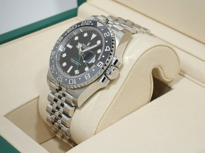 ロレックス GMTマスターII Ref.126710GRNR ステンレススチール ブラック文字盤 ジュビリーブレスレット 未使用 n7tb4ubx