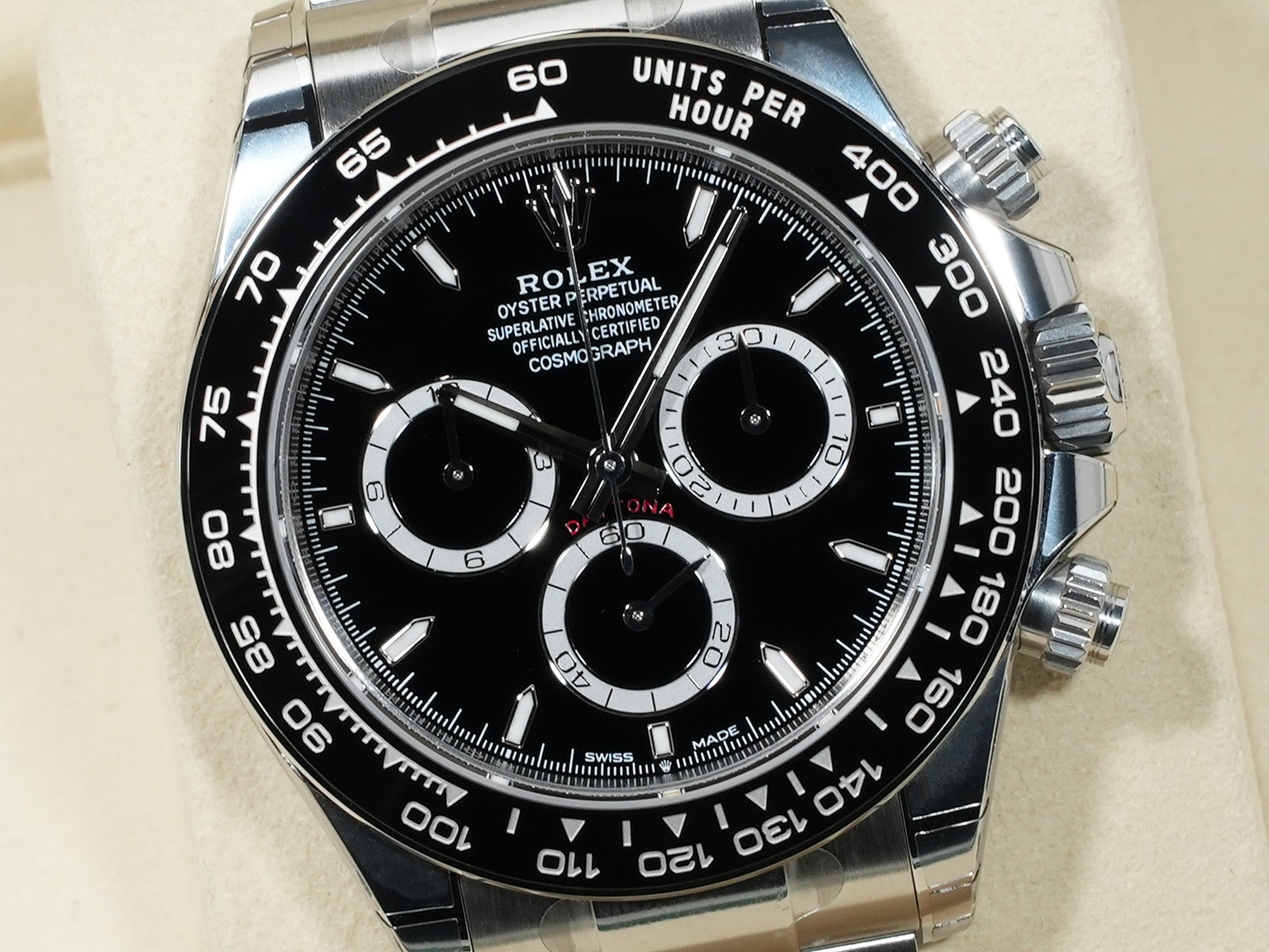 Rolex Daytona Ref. 126500LN Stainless Steel Black Dial Unused 3b2tqzkh