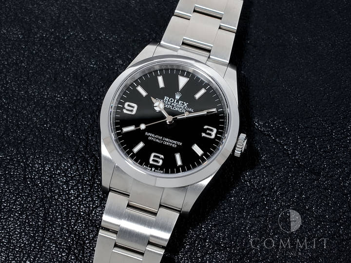 ロレックス エクスプローラー36 Ref.124270 ステンレススチール ブラック文字盤 オイスターブレスレット 美中古 uhcqi84e