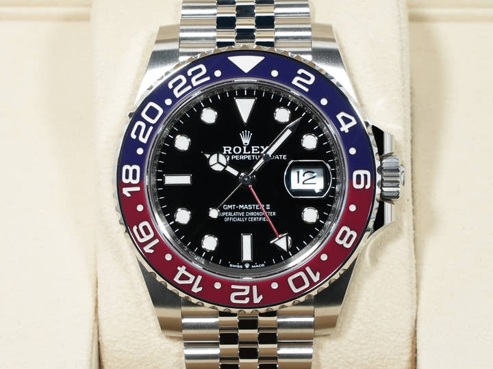 ロレックス GMTマスターII Ref.126710BLRO ステンレススチール ブラック文字盤 ジュビリーブレスレット 未使用 v9e3cxuf