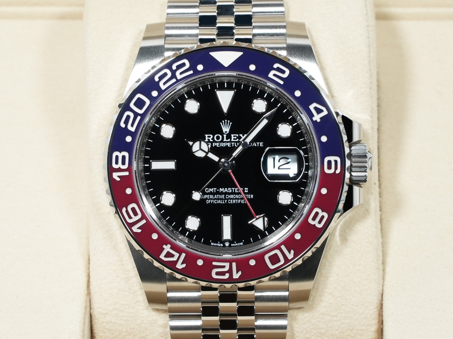 ロレックス GMTマスターII Ref.126710BLRO ステンレススチール ブラック文字盤 ジュビリーブレスレット 未使用 v9e3cxuf