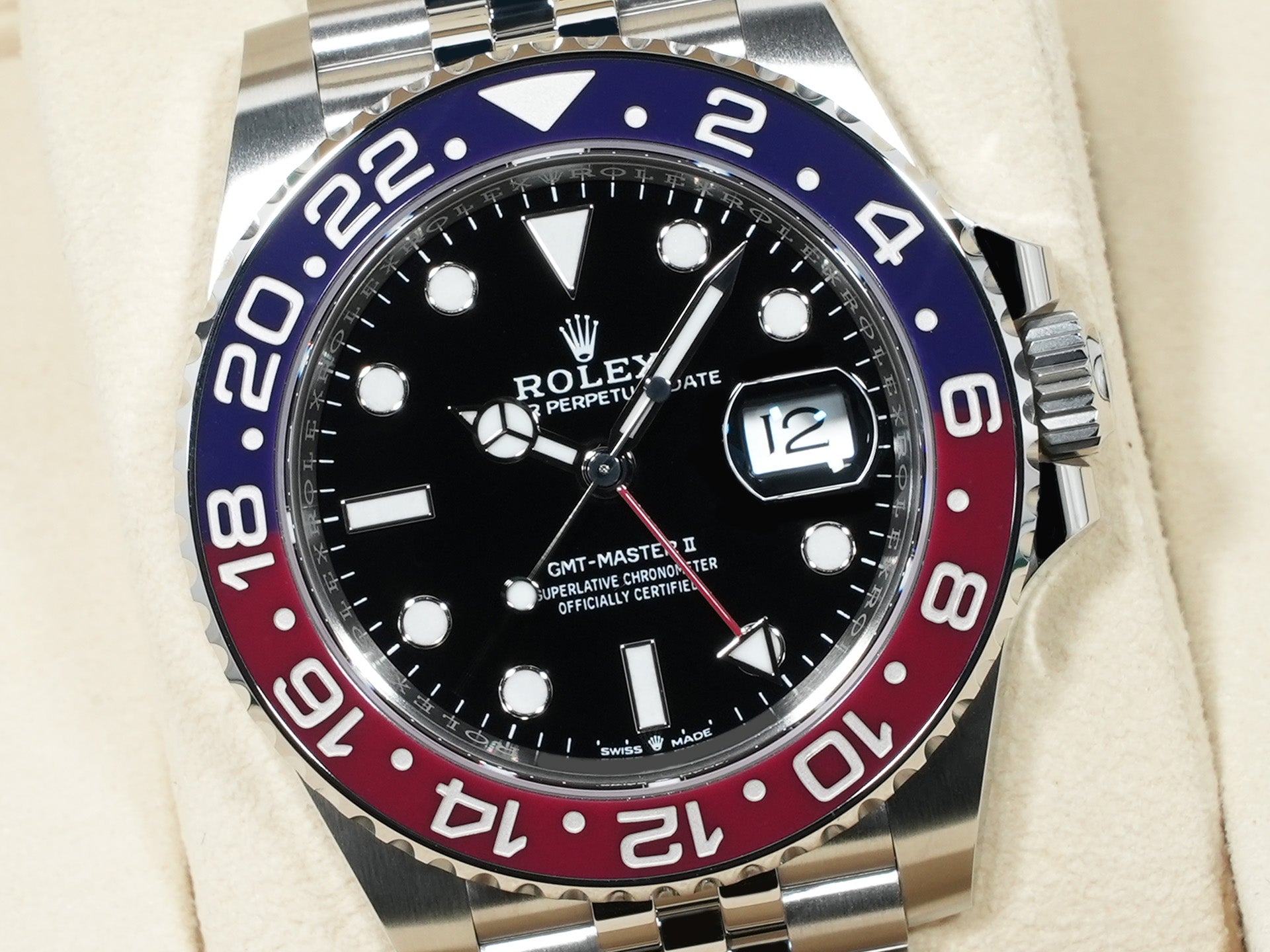 ロレックス GMTマスターII Ref.126710BLRO ステンレススチール ブラック文字盤 ジュビリーブレスレット 未使用 v9e3cxuf