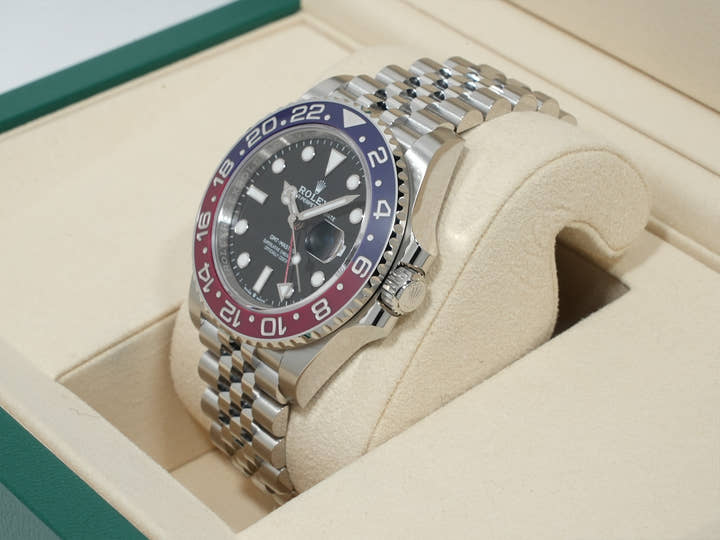 ロレックス GMTマスターII Ref.126710BLRO ステンレススチール ブラック文字盤 ジュビリーブレスレット 未使用 v9e3cxuf